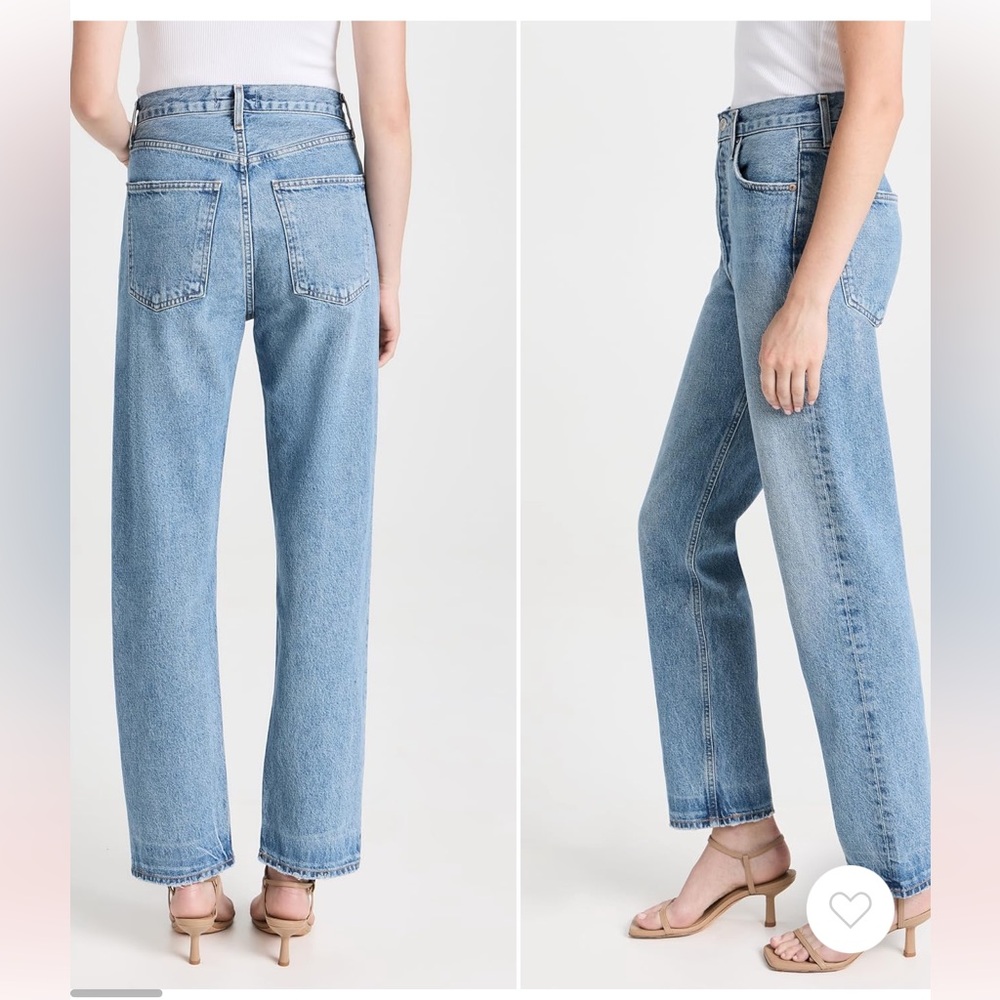 Agolde 90s pinch waist high rise straight jeans - never been worn!